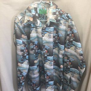 COPY - Super Sexy 70s Joe Namath Label shirt with wide lapels
